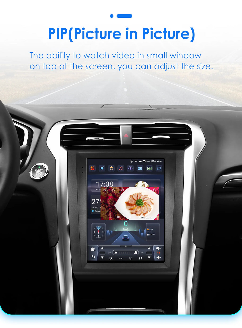 9.7"Carplay Android Auto Car radio for Ford Fusion Mondeo mk5 2013-2019 multimedia car intelligent systems GPS navi Screen Audio