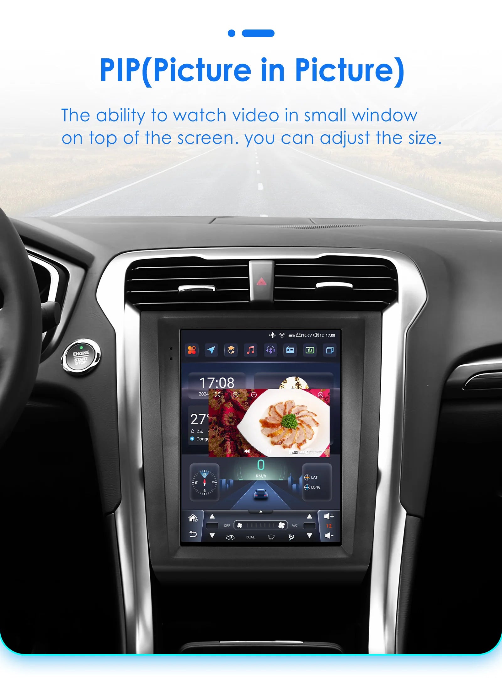 9.7"Carplay Android Auto Car radio for Ford Fusion Mondeo mk5 2013-2019 multimedia car intelligent systems GPS navi Screen Audio