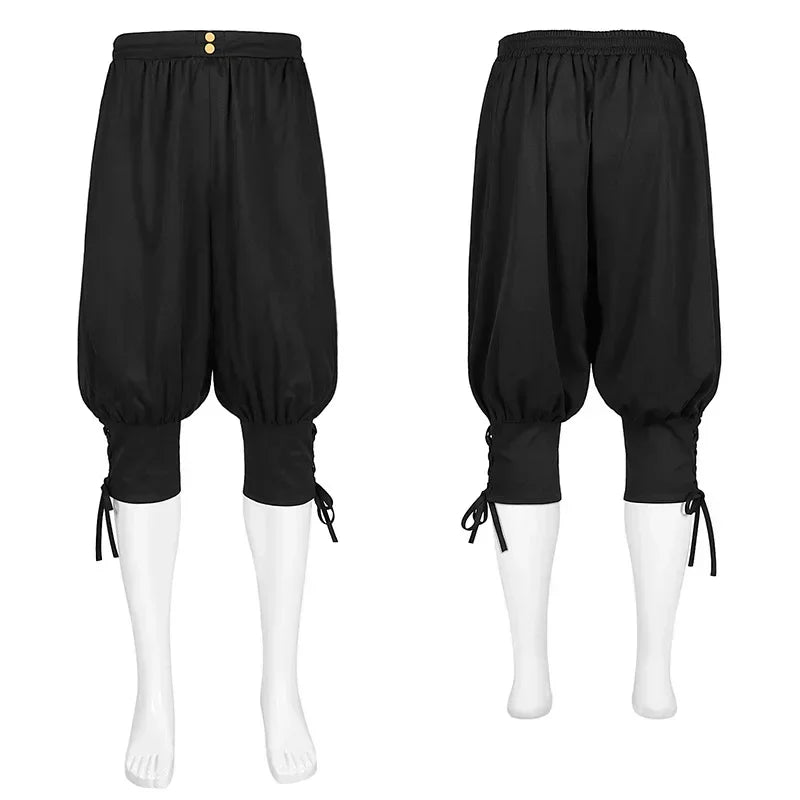 Victorian Renaissance Cosplay Costumes Gothic Lolita Bloomers Pirate Shorts Trousers Medieval Clothes Halloween Carnival Outfits
