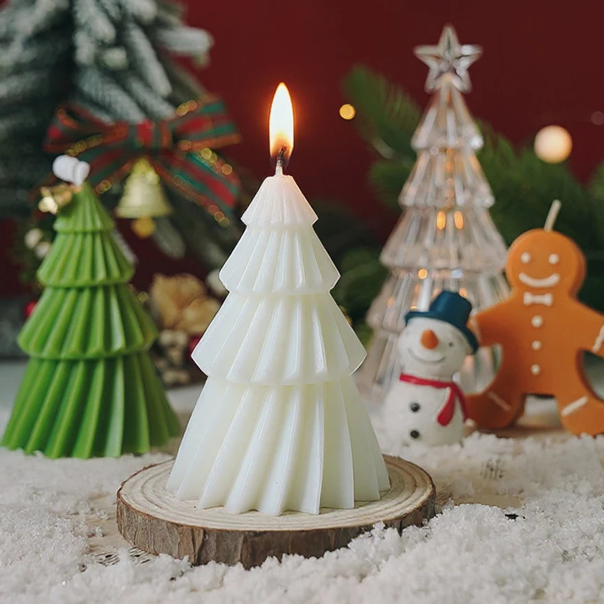 Handcrafted Christmas Tree Scented Candles | Creative Festive Ornament & Perfect Gift for Xmas Lovers | Premium Fragrant Decor