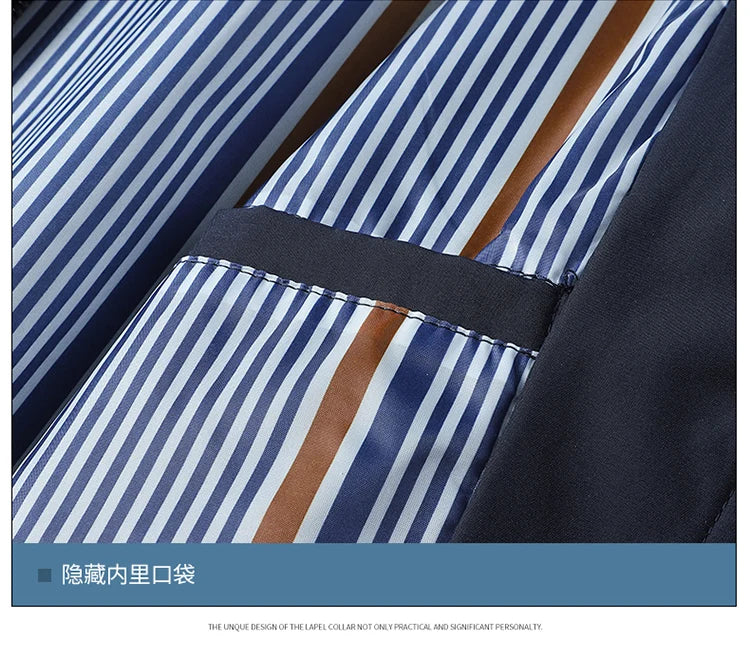 Men's New Spring and Autumn Clothing Stand Up Collar Jacket, Middle-aged and Elderly Jackets, Casual Business Men's Clothing