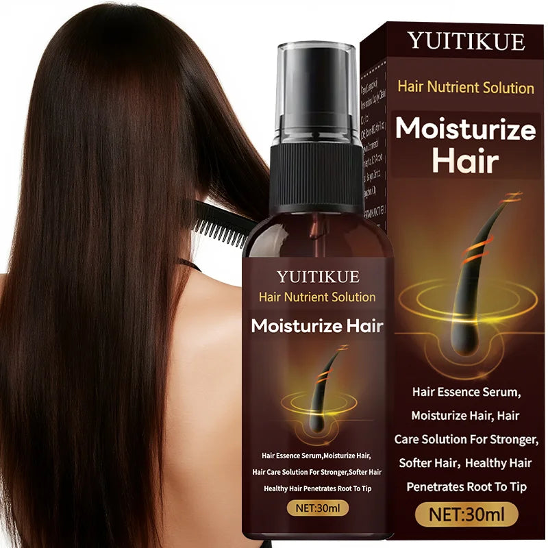 Hair Essence Nutrient Spray 30ml - Deeply Moisturizes & Strengthens Hair, for Stronger Softer Hair, Root to Tip Care