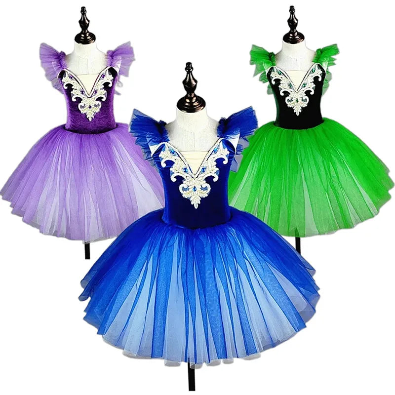 Children's ballet skirt girls dance skirt children's program collective performance costumes dance performance costumes