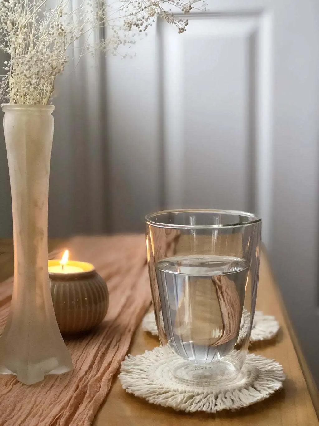 Macrame Placemats Cup Mat Bohemia Tablecloth Coaster Cup Pad Northern non-slip Mat Pure Handcrafted Cotton Braid Insulation Mats