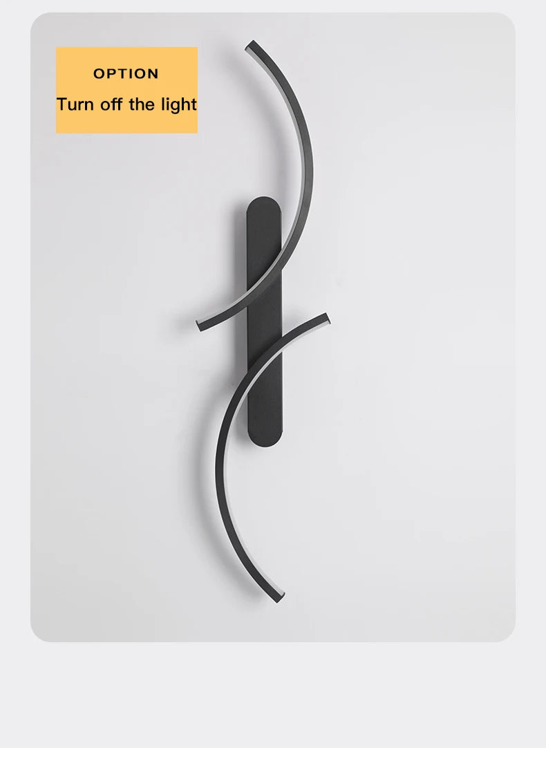 Minimalist Wall Lamp LED C Shape Wall Sconce Modern Simple for Home Decor Perfect Lighting Living Room Bedroom Hallway Office