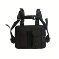 Hip-hop Tactical Street Fashion Features Gray Army Green Chest Bag Men Adjustable Pocket Sports vest bag