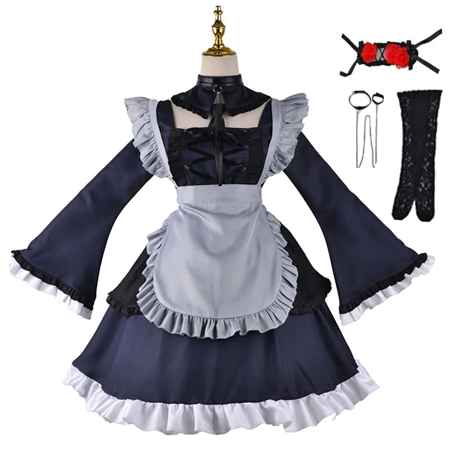 Anime My Dress Up Darling Cosplay Costumes Marin Kitagawa Lolita Dress Kuroe Shizuku Black Maid Dress Uniform Halloween Suits