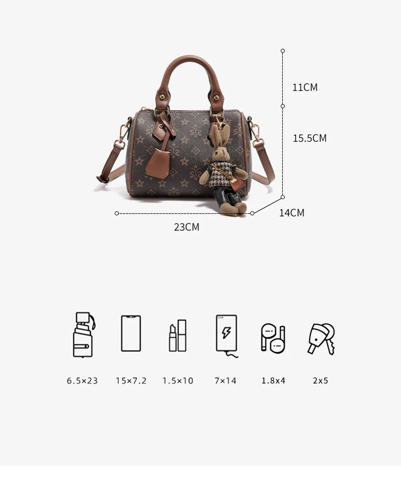 FOXER Vintage 2026 Women's Shoulder Handbag Fashion Large Pillow Bag Female Crossbody Bag for Daily & Commute Use