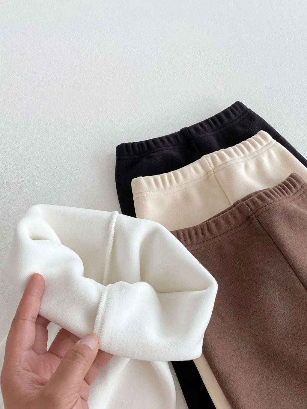 Winter Baby Girl Clothes Fleece Lined Warm Pants with Lace Ruffles Cute Toddler Girl Trousers 0-3Y Kids Casual Outerwear Pants