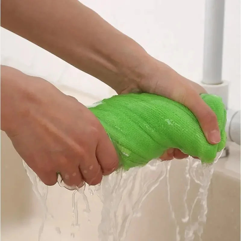 A Set of 20/50Pcs Cleaning Cloth Set in Random Colors, Multi-Functional and Absorbent, for Home, Kitchen, Living Room, Bedroom, Bathroom, and Furniture Stain Removal, Glass Cleaning, Microfiber Cleaning Cloth for Both Dry and