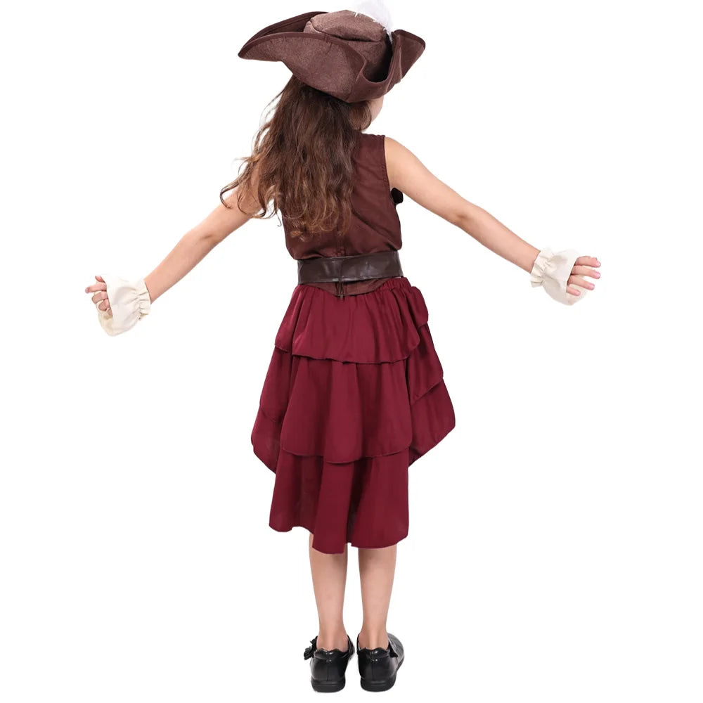 Children, adults, Caribbean pirates, character costumes, female Somali pirates, pirate suits, game costumes, uniforms