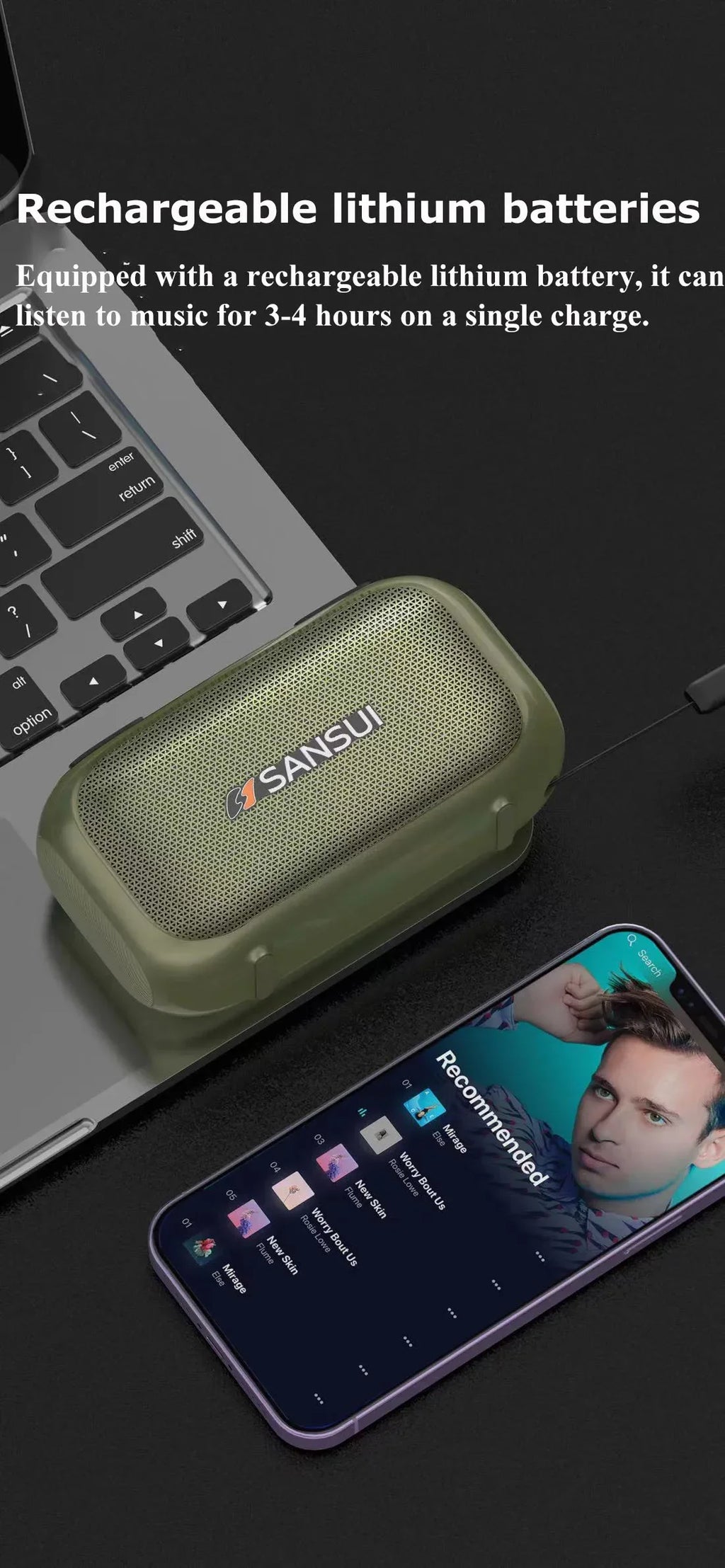 Mini Soundbox Multifunctional Digital FM Radio Wireless Bluetooth Speaker Recording Function Outdoor Portable MP3 Player Boombox