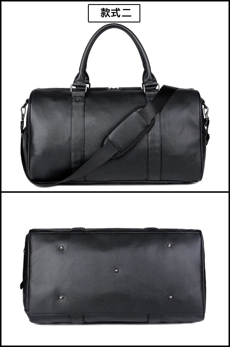 Men's Travel Bag Luxury Large Capacity  Luggage Duffle Bag Leather Portable Durable Crossbody Gym Purse Handbag Luggage Outdoor