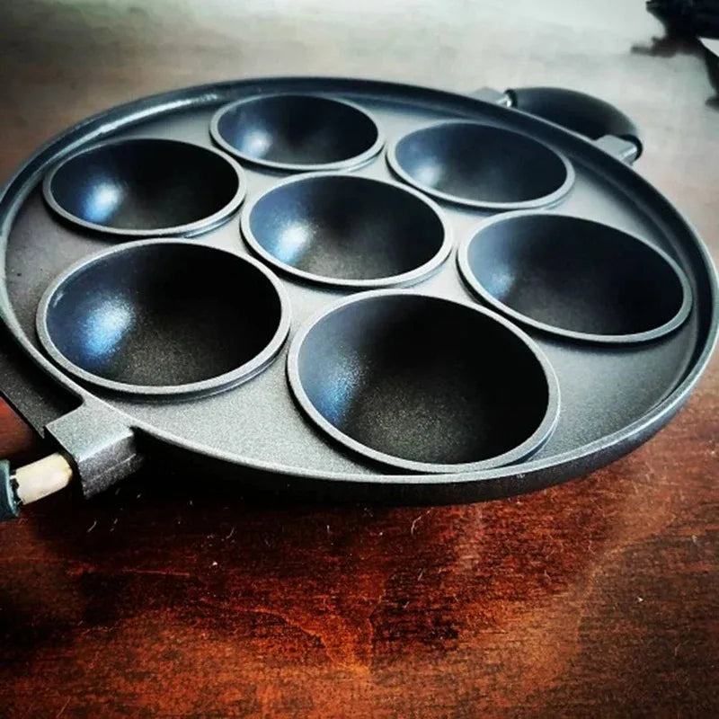 Cooking Cake Pan Cast Iron Omelette Pan Non-Stick Cooking Pot Breakfast Egg Cooker Cake Mold Kitchen Cookware Kitchenware