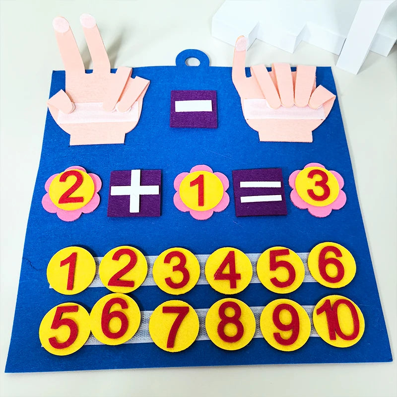 Children Early Education Enlightenment Cognitive Mathematics Busy Board Felt Board Montessori Toys Math for Kids Toys Gifts