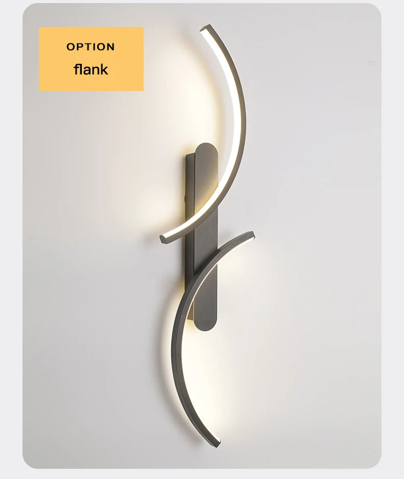 Minimalist Wall Lamp LED C Shape Wall Sconce Modern Simple for Home Decor Perfect Lighting Living Room Bedroom Hallway Office