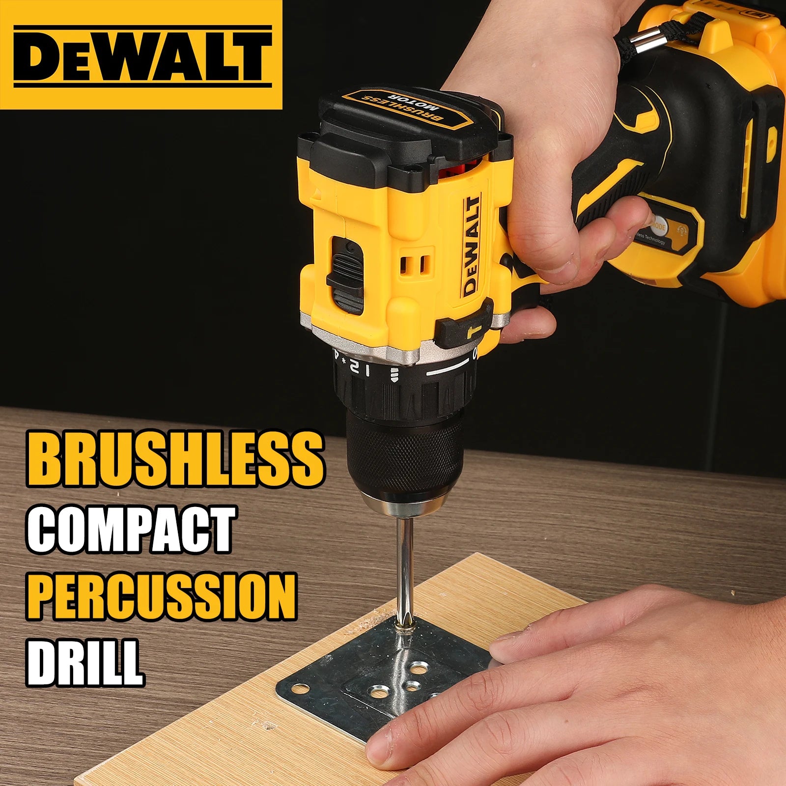 Dewalt 20V DCD805 Cordless Impact Drill Brushless Impact Drill/driver Kit Tool, Car Repair Tool