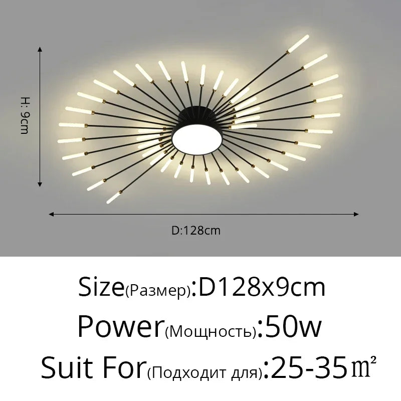 Modern LED Ceiling Lamp Luxury Household Living Dining Room Chandelier Home Decor Bedroom Pendant Light Kitchen Lustres Fixtures