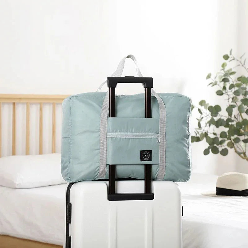 Foldable travel luggage bag, airline carry-on bag, lightweight large-capacity bag, sports weekend travel