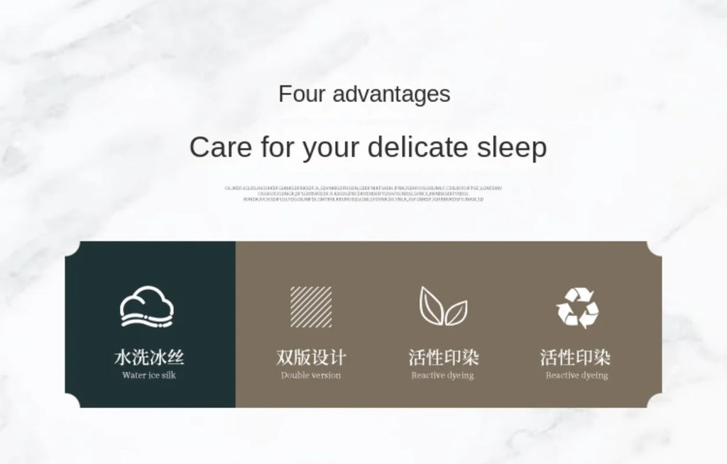 A/B Double-Sided Color Bedding Set Silky Satin Duvet Cover Bed Sheet Pillowcase Luxury Bedsheet King Queen Double Twin Size