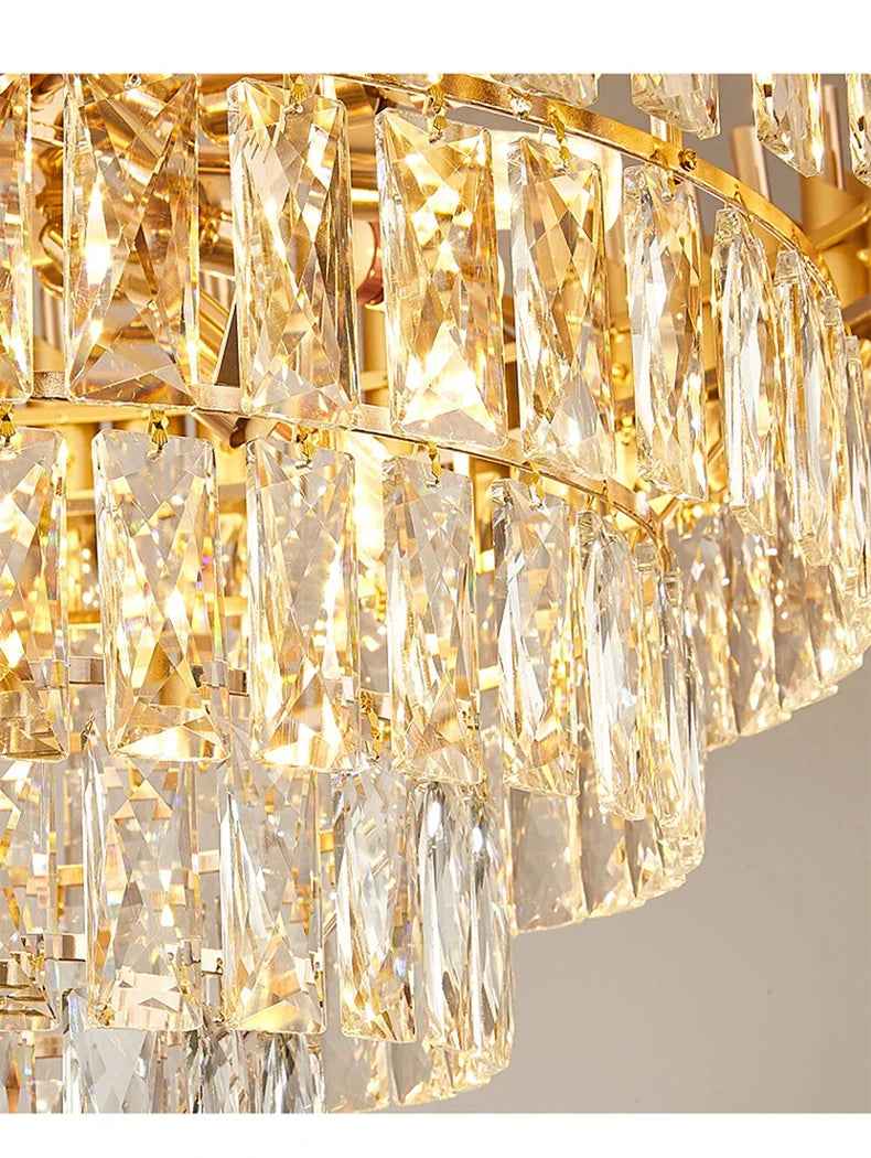 Luxury Modern Living Room Crystal Ceiling Chandelier Lighting Light Lustre Indoor Dining Bedroom Home Decor Hanging Pendant Lamp