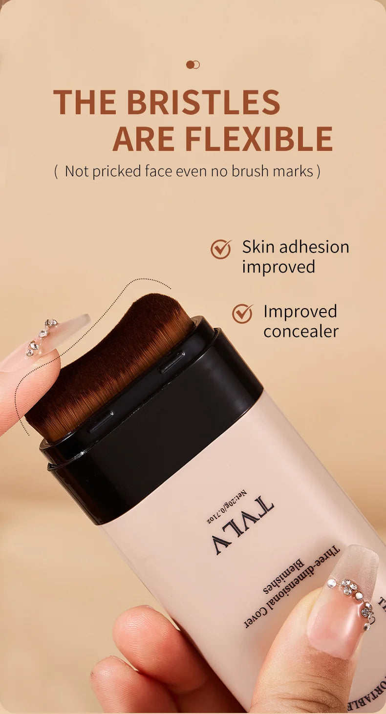 Waterproof concealer can cover defects for a long time, light and non greasy natural makeup effect