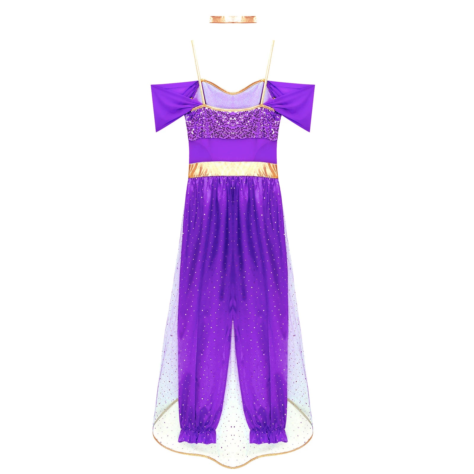 Festival Arabian Princess Costumes Indian Dance Embroider Bollywood Jasmines Costume Party Halloween Cosplay Jasmines Outfit