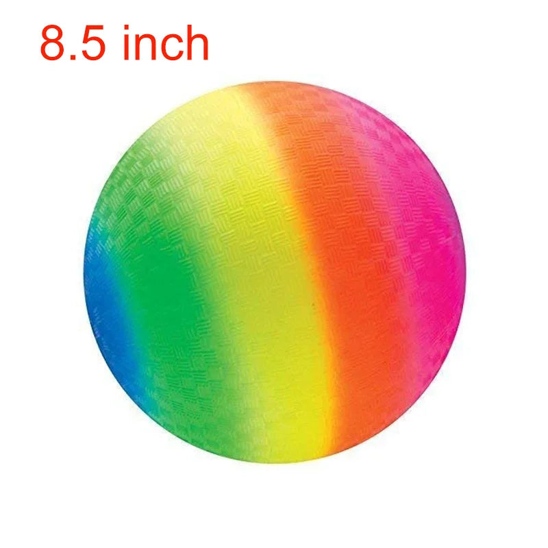 Kickballs Playground Balls 8.5Inch Rainbow Basketball Soccer Toy Children Outdoor Sports Games Kinderspielzeug