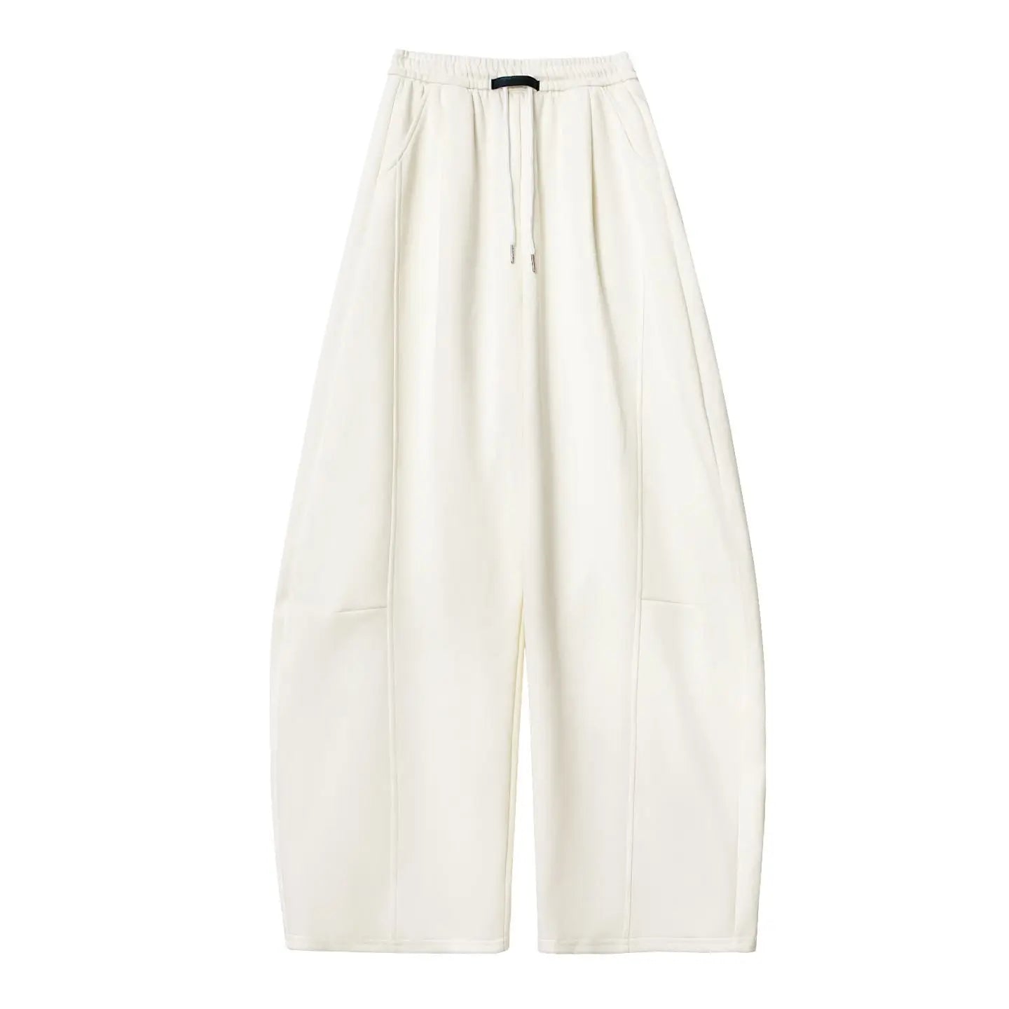 Loose Wide Leg Pants Women's High Waist Trousers Casual Sports Grey Curved Blade Long Length plus Size Comfortable Summer 2025