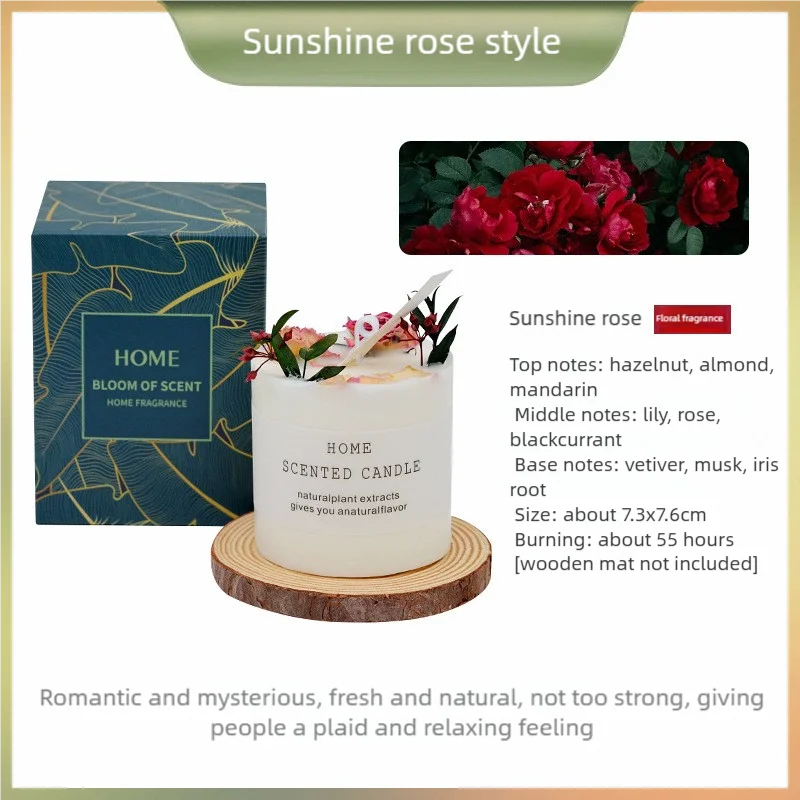 Dried Smokeless Aromatherapy Candles Bare Packaging Scented Candle Home Decora For Valentine's Holiday Decoration