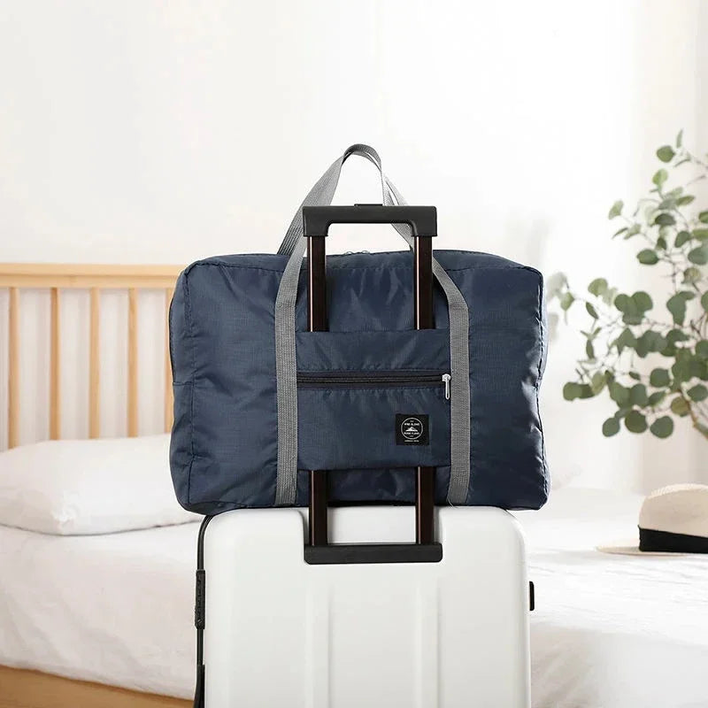 Foldable travel luggage bag, airline carry-on bag, lightweight large-capacity bag, sports weekend travel