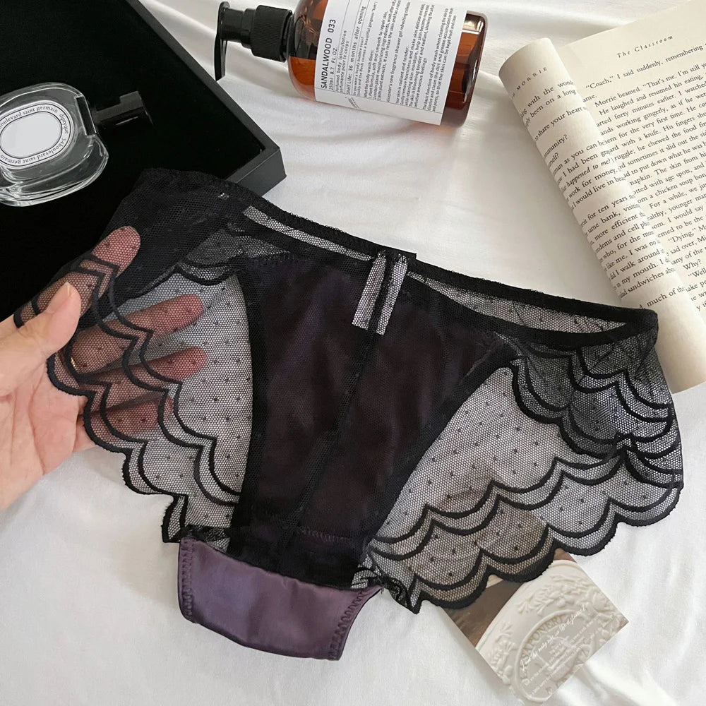 Women's Sexy Lace Underwear Low-Rise Briefs Lingerie Comfortable Underpants Ladies Fashionable Panties Sexy Lingerie For Women