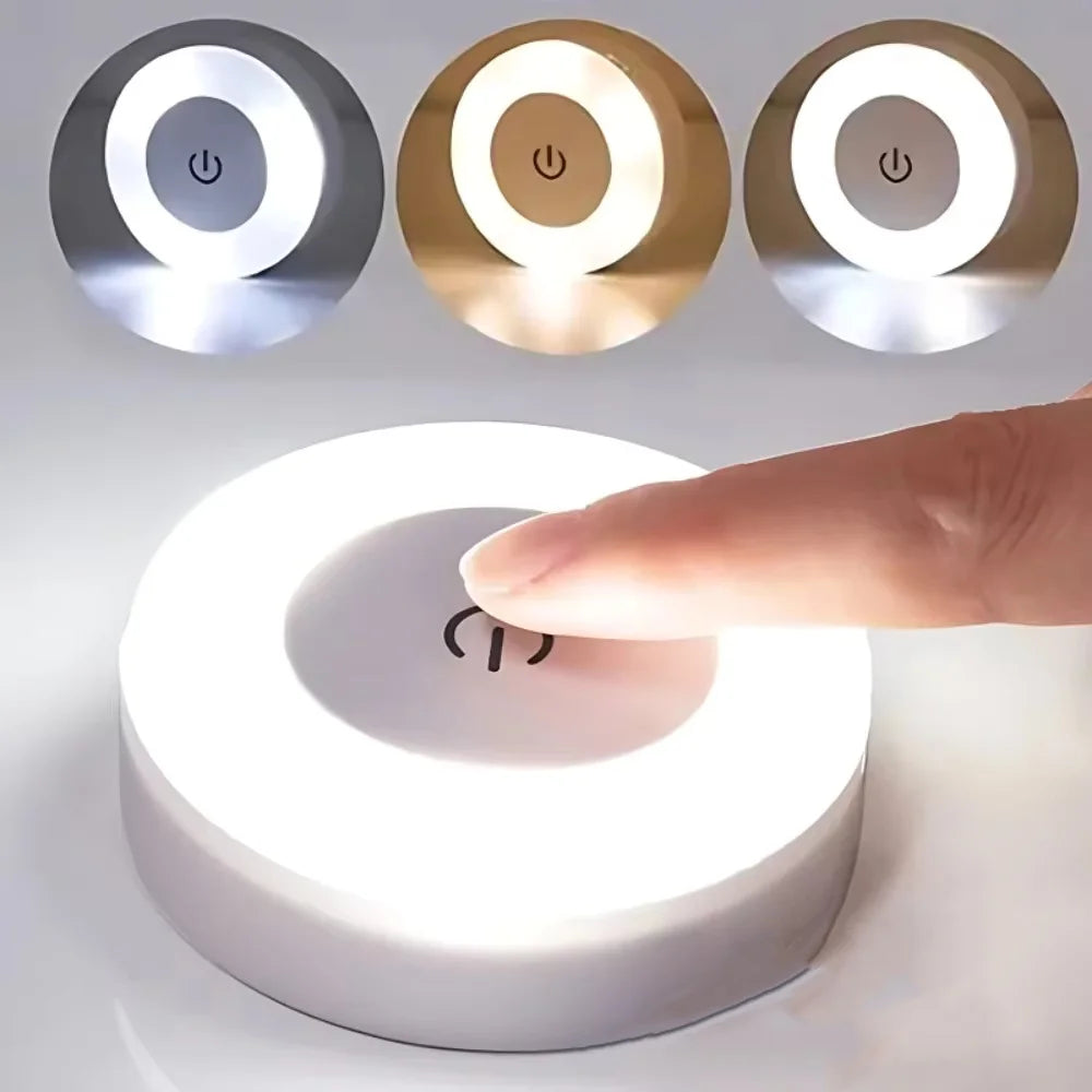 Led Wall Light Portable USB Rechargeable Night Light for Living Room Bedroom Lighting Lamps Bedside Lamp Touch Light Home Decor