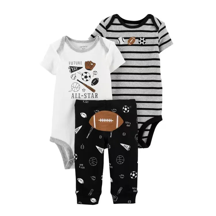 2025 Baby Girls Clothes Autumn Spring Newborn Infant Outfit Cotton Bodysuit Top And Bottom Pants Kids Toddler Clothing Set 6-24M