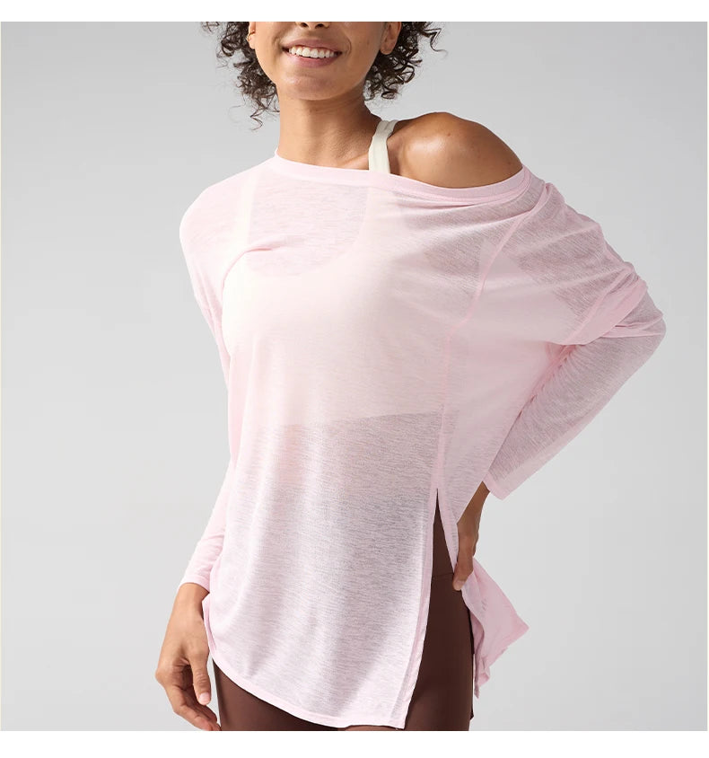 Women's Fitness Sports T-shirt Summer Loose Short Sleeve Quick Drying Gym Running Top Female Leisure Clothing