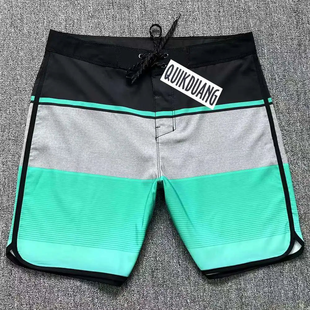 New Fashion Men's Waterproof Stretch Surf Pants Quick-Dry Bermuda Boardshorts Casual Spandex Swimming Trunks Beach Shorts T04