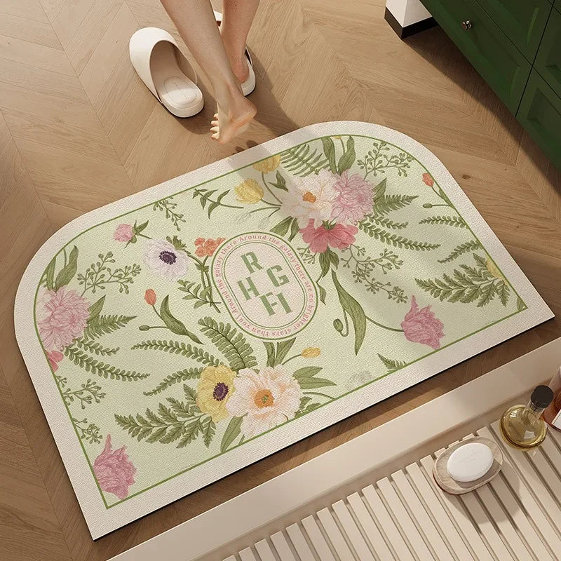 Bathroom Mat Toilet Entrance Doormat Bath Rug Non-slip Carpet  Absorbent Foot Mats for Floor Anti-slip Area Rugs Home Decor