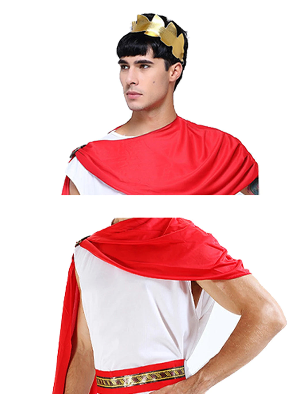 Carnival Ancient Greek Costume Cosplay Grecian Toga Suits Roman Robe Clothing Halloween Party Costume For Adult Men