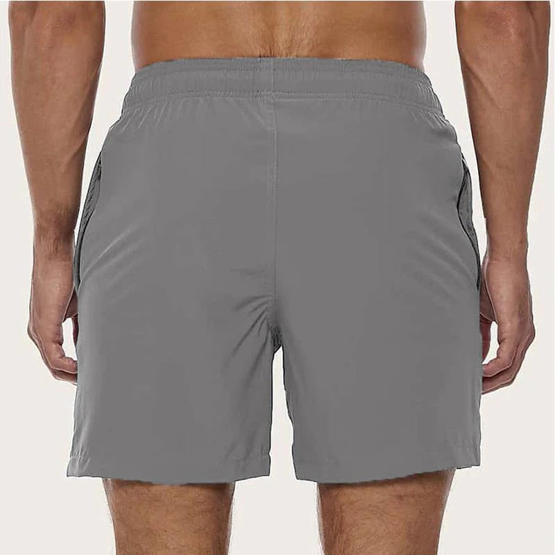 Men's Swim Trunks Summer Swimming Board Shorts Quick Dry Beach Shorts with Side Pockets and Mesh Lining Swimwear Bathing Suit