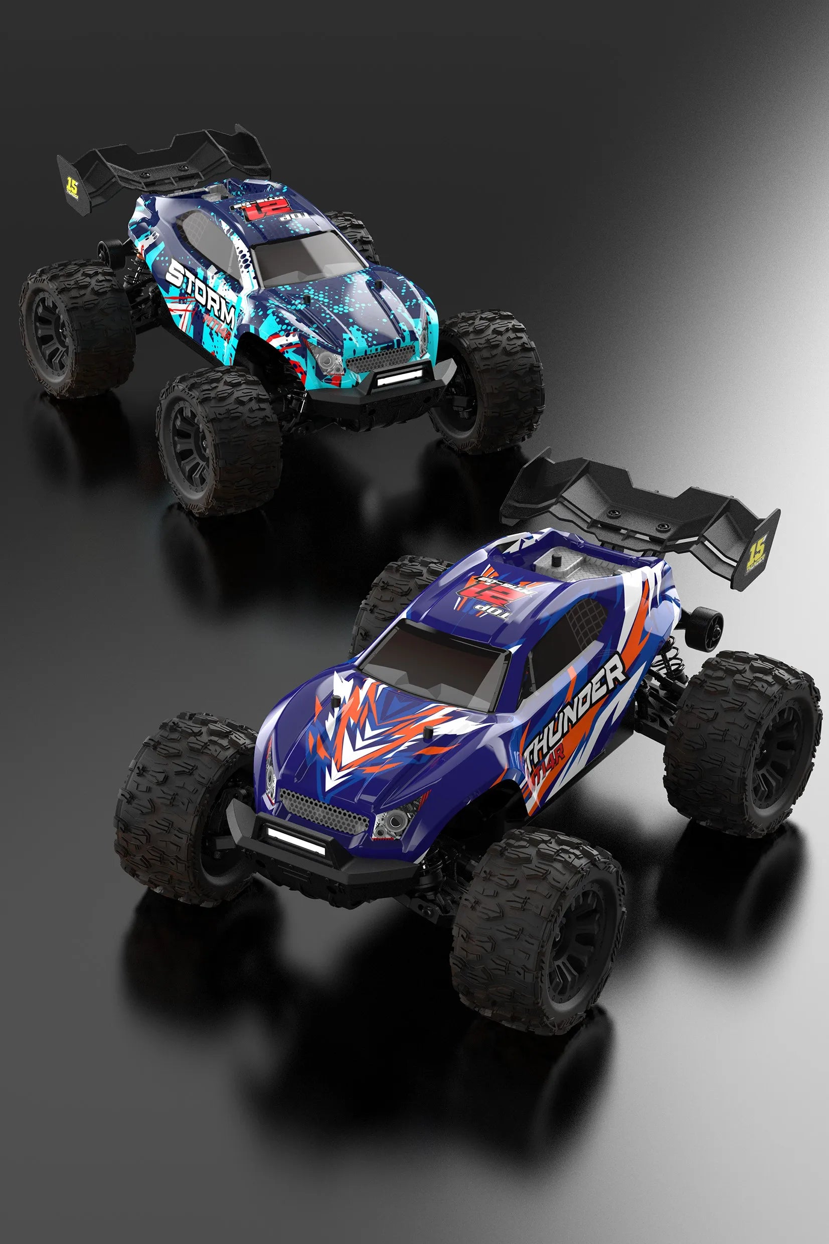JIUSI MT14R 1/14 RC Racing Car 3S Battery 4WD 80km/h Brushless Motor 2.4G Remote Control 35C High Speed Off-road RC Truck