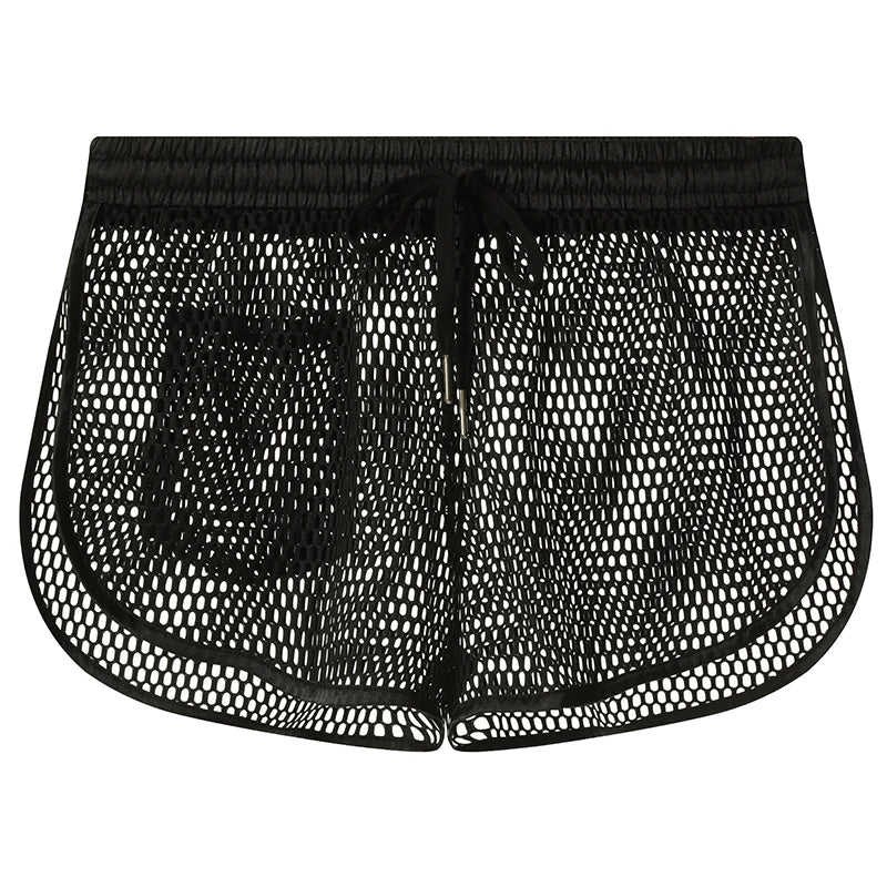 Men's Swimming Trunks Low Waist Board Shorts Mesh Breathable Swimsuit Shorts