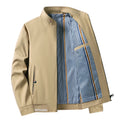 Men's New Spring and Autumn Clothing Stand Up Collar Jacket, Middle-aged and Elderly Jackets, Casual Business Men's Clothing