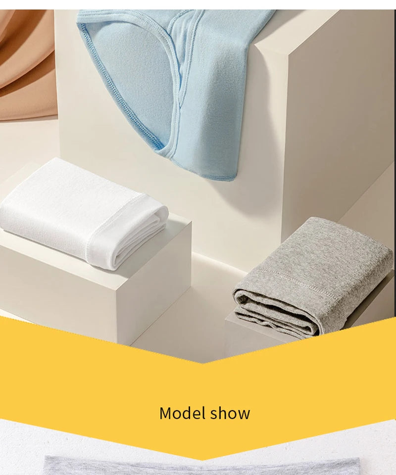 Men's Briefs Sexy Underwear Men 100%Cotton Soft Underpants Comfortable Solid Panties Male High Waist Breathable Underwear Cuecas