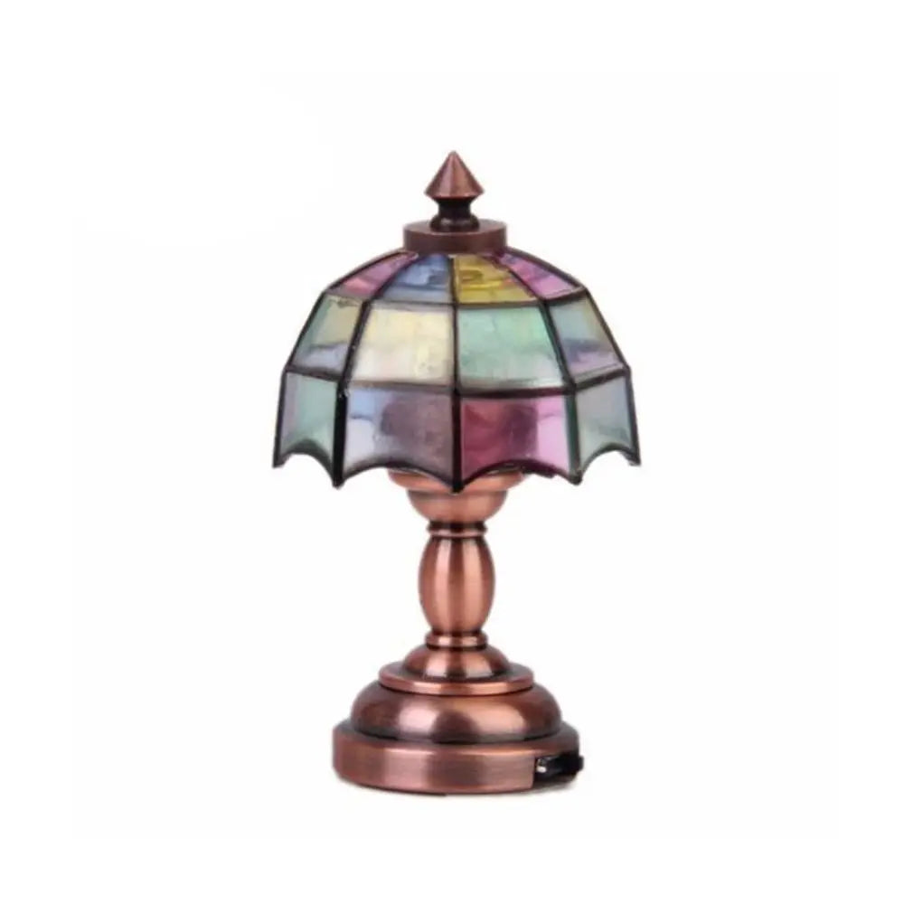 Dollhouse Light 1:12 Scale Floor/Ceiling/Wall Lamp Miniature Retro Chandelier Doll Accessories Scene Model Mini Furniture Gift