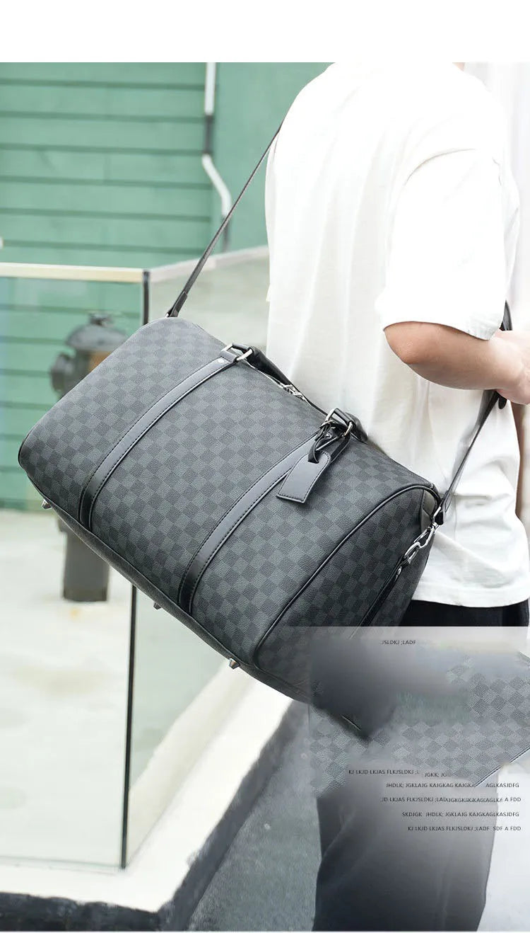Fashion Handbag Men Top-Handle Bags Luxury Travel Tote Bag Men Large Capacity Fitness Bag Crossbody Bags Business Luggage Bag