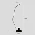 Nordic Human Face Led Floor Lamp For Living Room Bedroom Bedside Standing Light Modern Home Decor Indoor Lighting Lustre Fixture