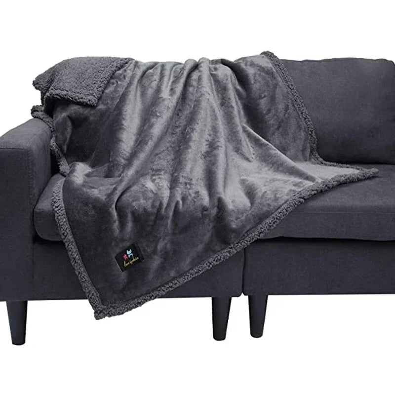 Luxury Shaggy Blankets Winter Warm Cosy Home Romantic Couple Waterproof Blanket-thickened Large Size Blanket Microfibre-blanket