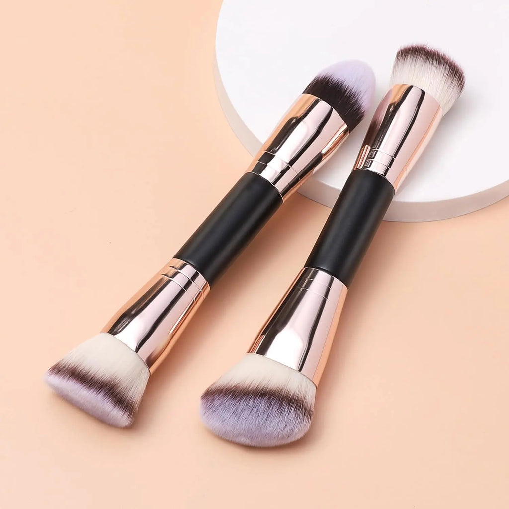 Foundation Makeup Brush, Double Ended Makeup Brushes For Blending Liquid Powder, Concealer Cream Cosmetics, Blush Brush