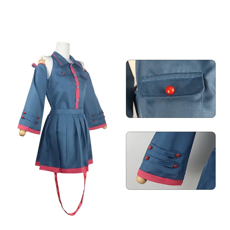Anime Mikuu kasane Teto Cosplay Costume Women Men Grey Pink Dress Cosplay Halloween Costume Cosplay Made Accessorie props
