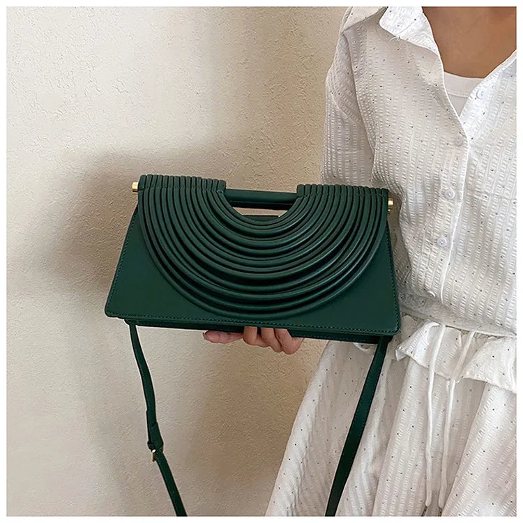 Luxury Evening Handbag For Women Golden Noodle Knot Design Dinner Party Clutch Bag Luxury Designer Square Crossbody Bags